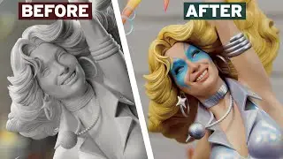 Painting a $700 X-Men Dazzler Statue 🤩