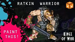 How to Paint a Ratkin (Skaven) Warrior for Kings of War or Warhammer