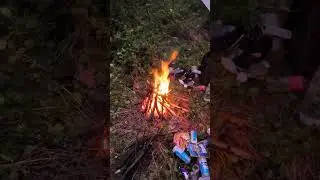 Лайфхак как разжечь костер в мокром лесу