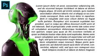 CARA MEMBUAT TEKS MENGIKUTI OBJEK GAMBAR PADA PHOTOSHOP CC | HOW TO WRAP TEXT PHOTOSHOP AROUND IMAGE