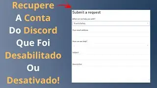 Como recuperar a CONTA DO DISCORD FOI DESATIVADO OU DESABILITADO - CONTA BANIDO!
