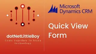 Form Customization | What is Quick View Form and How to create Quick View Form ? | Dynamics CRM 365