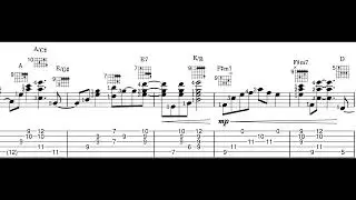 Modular Excess - James Woolwine (acoustic guitar solo, sheet music video)