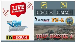 LIVE MSFS - Trip partie 1 LEIB to LMML