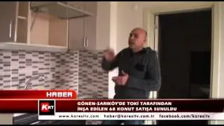 Gönen Sarıköy'de Toki Tarafından İnşa Edilen 68 Konut Satışa Sunuldu