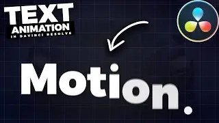 SMOOTH Sliding TEXT ANIMATION In Davinci Resolve