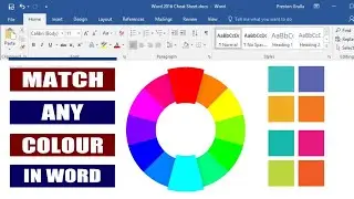 How to Match a Color in Microsoft Word, Excel, PowerPoint, and Outlook |