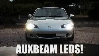 The Miata Gets AUXBEAM LEDs (& Xenon vs LED, Reflector Vs Projector)