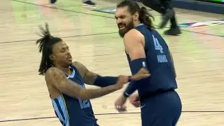 Steven Adams after Ja Morant made that tough layup 