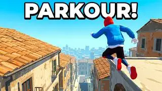 He's dancing on the roof. 💃💃 - Parkour Climb and Jump GamePlay 🎮📱