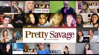 BLACKPINK Pretty Savage Lyrics (블랙핑크 Pretty Savage 가사)Color Coded Lyrics/Han/Rom/Eng Reaction Mashup