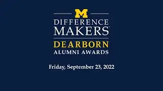 2022 Alumni Difference Makers Awards Ceremony, September 23, 2022.