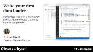 Write your first data loader in an Observable Framework project