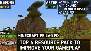 How To Reduce Lag In Minecraft PE | Top 4 Optifine For MCPE | Smooth Gameplay & Lag Fix
