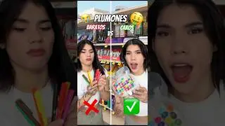 PLUMONES: BARATOS😭 Vs CAROS🤑 #plumones #shorts