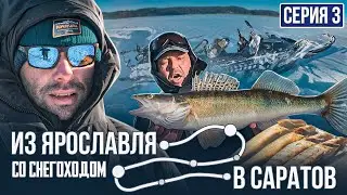 ПЕРЕВЕРНУЛИСЬ НА СНЕГОХОДЕ | Из Ярославля в Саратов со снегоходом | Серия 3