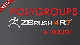 Zbrush: How to create POLYGROUPS in Zbrush(HINDI).