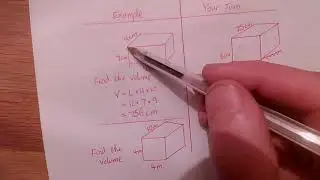 Finding the volume of a cuboid