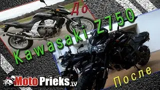 Сборка Kawasaki Z750, Z800 после покраски.