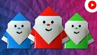 Santa Claus from paper / How to make Santa Claus origami