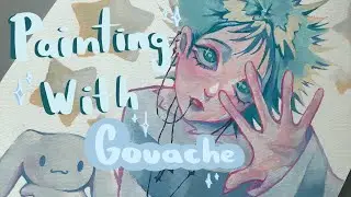 Pintando con Gouache ｡⁠*⁠♡/ dibujito de Shin (NANA) ✧⁠*⁠。