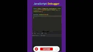Debugger in javascript 