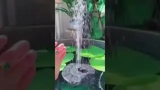 Мини фонтан на солнечных батареек!