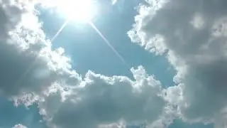 Cumulonimbus Clouds Moving Fast On Sky With Lens Flare | Stock Footage - Videohive
