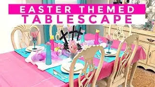 EASTER TABLESCAPE DOLLAR TREE STYLE