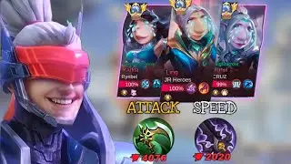 TOP 1 GLOBAL SABER BUILD ATTACK SPEED 100% HACK DAMAGE (Try it Now) | MOBILE LEGENDS