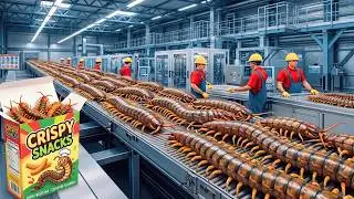 Inside a Biggest Centipede Factory: How Thousands of Centipedes Become Crispy Snacks