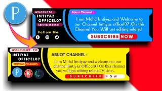 How to make a Youtube Channel banner in pexllab Youtube Channel art kese bnaye || Imtiyaz officel07