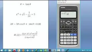 حل المعادلات غير الخطية باستخدام الآلة الحاسبة solving non-linear eqns by calculator