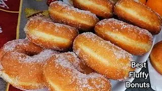 How to Make The Perfect, Soft Fluffy Ring Doughnuts! Easy Soft Orange Donuts Recipe