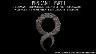 Pendant - Part 1 - Introduction to 3DsMax Modeling -