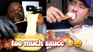 mukbangers dipping their food in too much sauce (part 3)