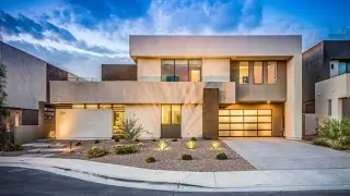 Blue Heron Mediterranean Desert Contemporary Modern Design $1.3M | 3,387 Sqft | Las Vegas Strip View