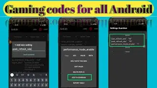 DIY GAMING CODES FOR ALL ANDROID DEVICE