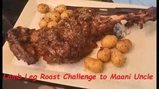 3KG Lamb Leg Roast Challenge to Maani Uncle - AR MAANI