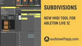 Subdivisions Max For  Live MIDI Tool for Ableton Live 12