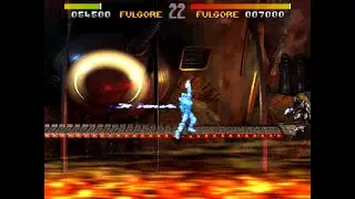 Killer Instinct (1994) v1.4 - Fulgore ice skates glitch reflects triple fireball