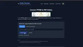 How to Convert IPYNB to PDF Online (Free & Fast)