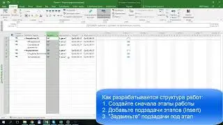 Иерархическая структура работ (ИСР, WBS) в MS Project