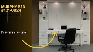 Space Saving Murphy Bed with Desk