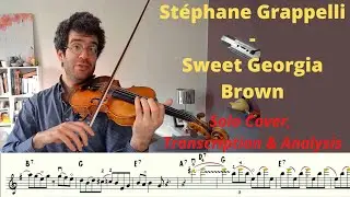 Stéphane Grappelli - Sweet Georgia Brown - Solo Cover, Transcription & Analysis
