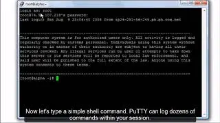 How To Create a Log File of Your PuTTY Session