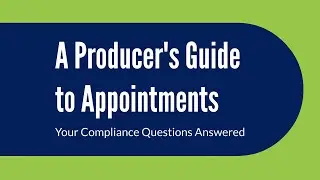 A Producer's Guide to Appointments