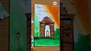15 August 2024 drawn by vaishu and krishna ( my daughter and son )