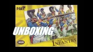 Unboxing boîte de figurines Hät 8028. L'Infanterie Bavaroise du 1er Empire au 1/72.