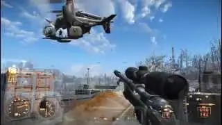 Fallout 4 (Враждебный вертолет. Долетались...)